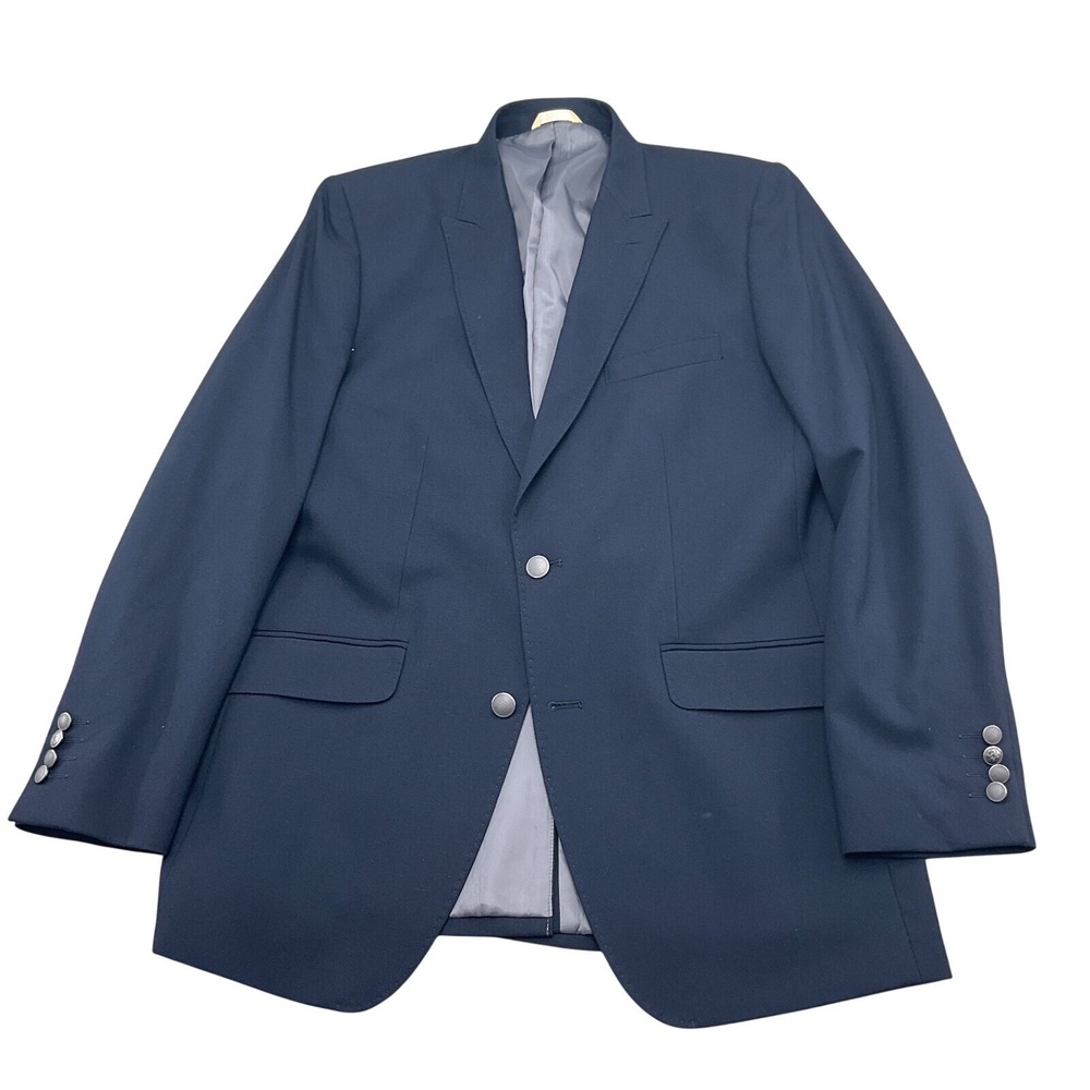 Haggar 1926 Originals Mens 42L Navy Blue Tailored Heritage Business Sport Coat